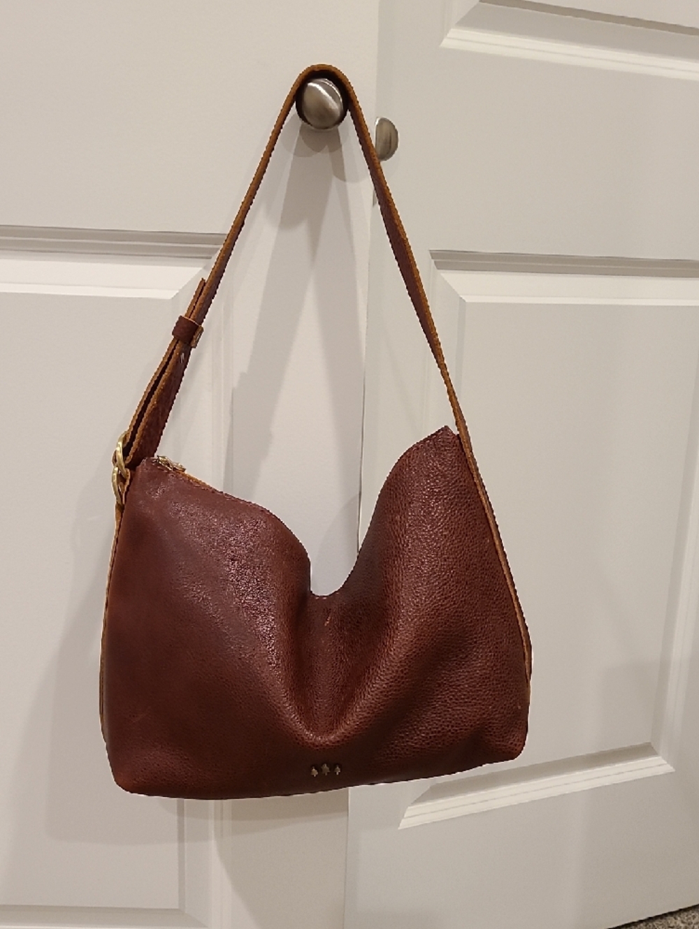 NWOT Portland Leather Slouchy Shoulder Bag - Picture 2 of 7
